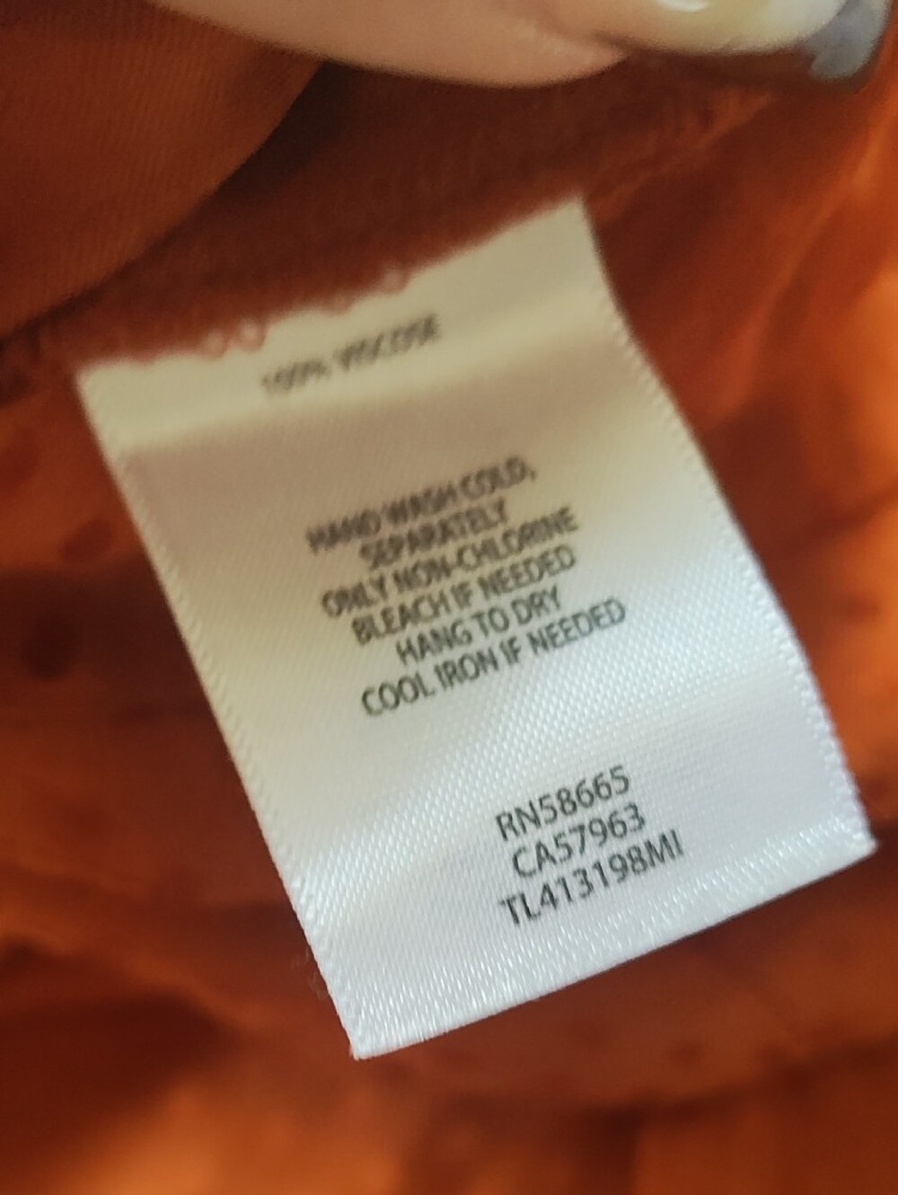 Leith Burnt Orange Dot-Texture Pants - Picture 4 of 9